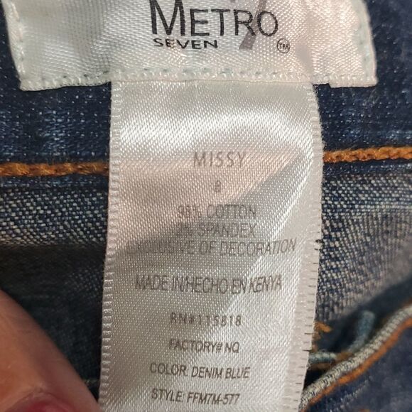Metro 7 vintage blue jeans. Size 8..s Y2K - Picture 8 of 9